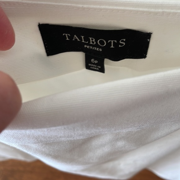 Reduced! Talbots white cotton scalloped skirt - Picture 4 of 7